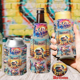 Western Cowboy GRILLEN Cookoff Szenen 1 Benutzerde Dosenkühler