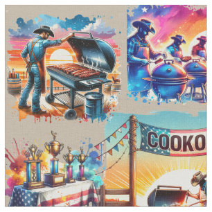 Western Cowboy GRILLEN Cookoff Szenen 1 Stoff