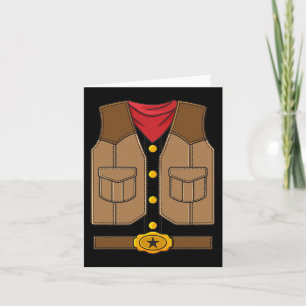 Western Cowboy Halloween Jungs Kinder Karte
