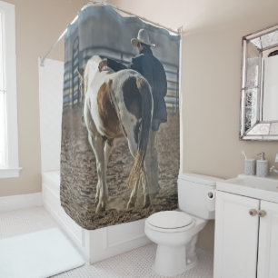 Western Cowboy Horse Duschvorhang
