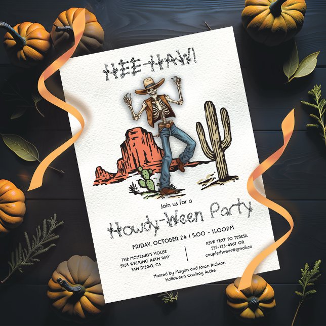 Western Cowboy Howdy-Ween Party Halloween Einladung (Von Creator hochgeladen)