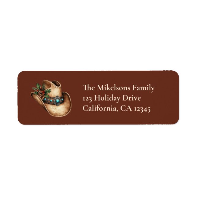 Western Cowboy Hut Weihnachten (Vorne)
