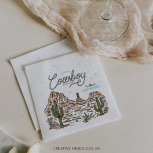 Western Cowboy Jungen Baby Shower Serviette