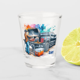Western Cowboy Kochen GRILLEN Pit Custom Schnapsglas