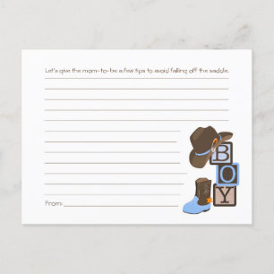 Western Cowboy Mama Tipp Karte