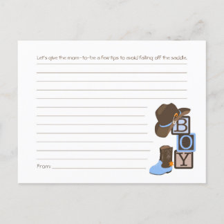 Western Cowboy Mama Tipp Karte