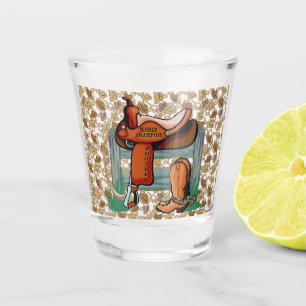 Western-Cowboy-Meister-Bruder-Sattel Schnapsglas