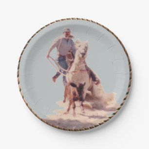 Western-Cowboy-Party-Papier-Teller Pappteller