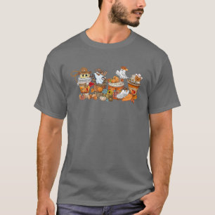 Western Cowboy Pumpkin Spice Latte Halloween Coffe T-Shirt