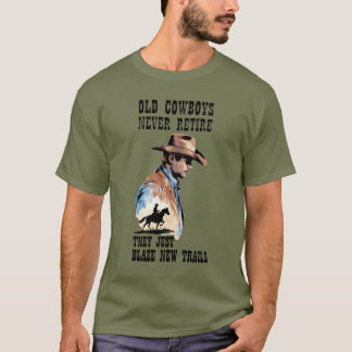 Western Cowboy Rente Spaß T-Shirt