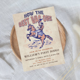 Western Cowboy Rodeo Geburtstag Wie das Beste war Einladung