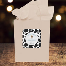 Western Cowboy Rodeo Kuh Print Boy Baby Dusche