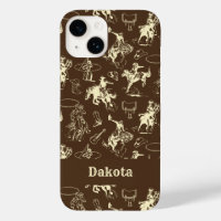 Western Cowboy Rodeo Personalisiert Dark Brown