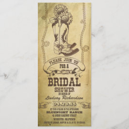 Western Cowboy Stiefel Brautdusche Einladungen