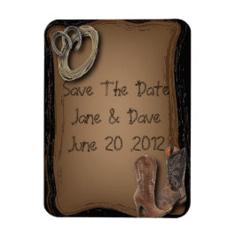 Western Cowboy Stiefel Hochzeit Magnet