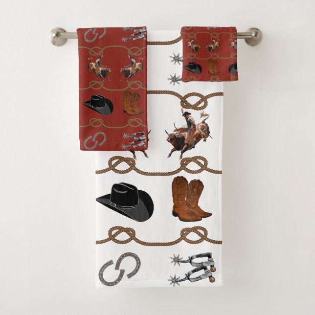 Western-Cowboy-Thema  Badhandtuch Set (Insitu)