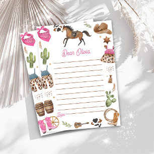 Western Cowboy Time Kapselnotizkarte Dankeskarte