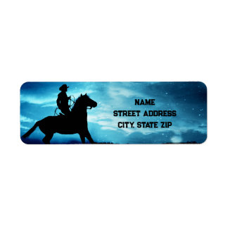 Western Cowboy und Pferde Rücksendeadresse