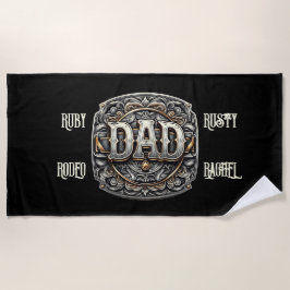 Western Cowboy VATER Vatertag Strandtuch