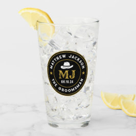 Western Cowboy Vintage Logos Personalisierte Trauz Glas