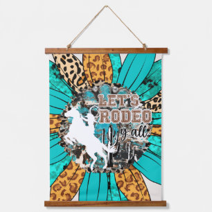 Western Cowboy Wall Art Wandteppich Mit Holzrahmen