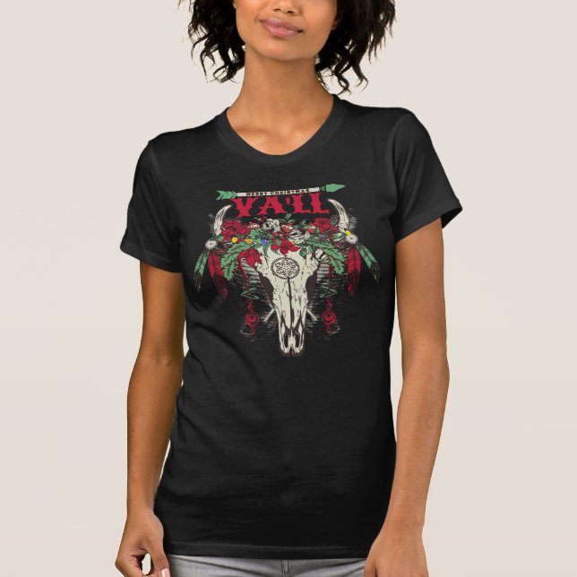 Western Cowboy Weihnachten T-Shirt (Vorderseite)