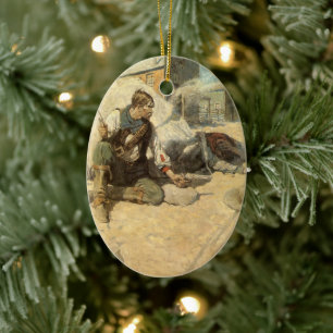 Western-Cowboys im Vintage-Stil, Hopalong von NC W Keramikornament