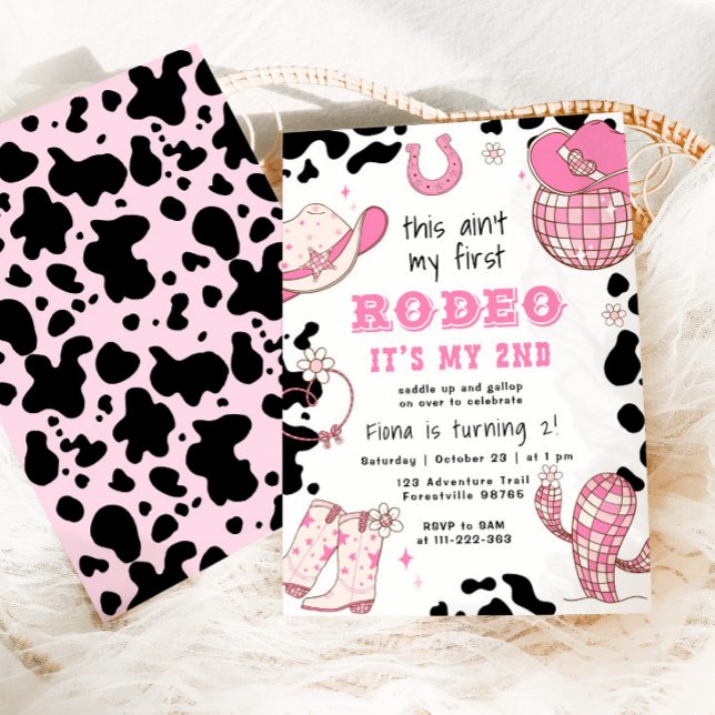 Western Cowgirl 2. Rodeo Geburtstagsparty Einladung (Von Creator hochgeladen)