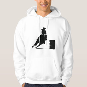 Western Cowgirl Barrel Racing Reiter Rodeo Pferd R Hoodie
