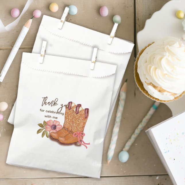 Western Cowgirl Boho Blume Boots Whimsical Geschenktütchen (Von Creator hochgeladen)