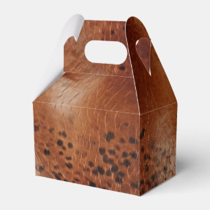 Western Cowgirl Brown Black Geschenkschachtel