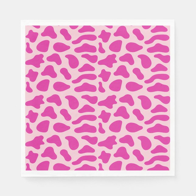 Western Cowgirl First Rodeo Pink Girls Geburtstag Serviette (Vorderseite)