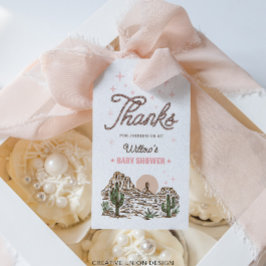 Western Cowgirl Girl Baby Dusche Gefallen Geschenkanhänger