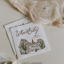 Western Cowgirl Girl Babydusche