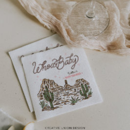 Western Cowgirl Girl Babydusche Serviette