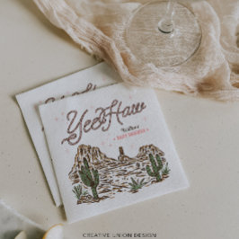 Western Cowgirl Girl Babydusche Serviette