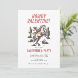 Western Cowgirl Howdy Valentine Galentine’s Einladung