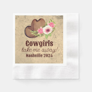 Western Cowgirl Junggesellinnenabschied Nashville  Serviette