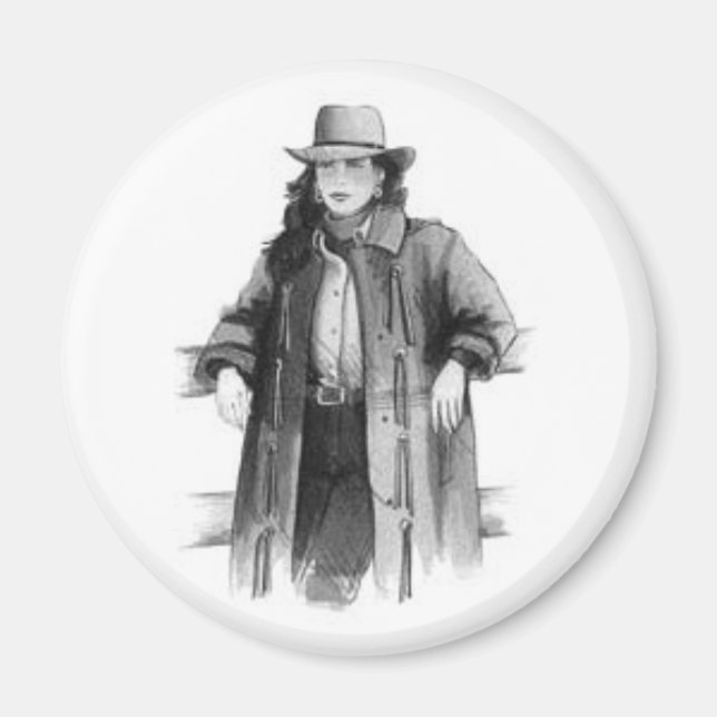 Western Cowgirl Magnet (Vorne)