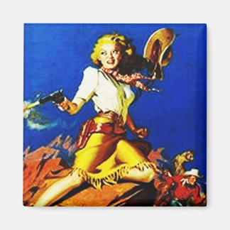 Western Cowgirl Shoot Magnet
