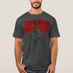Western Cowgirl Vintag Punchy Cowboy Killer Skel T-Shirt