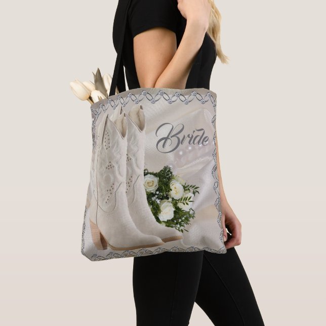 Western Cowgirl Wedding Bride Tote Bag (Von Nahem)