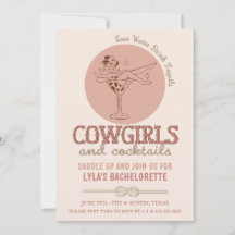 Western Cowgirls und Cocktails Bachelorette