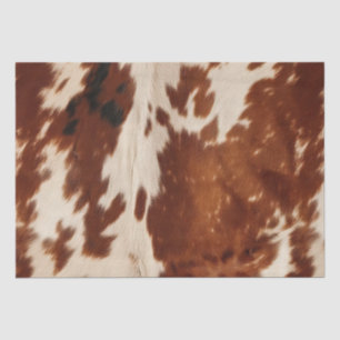 Western Cream Brown Black Cowhide Seidenpapier