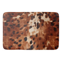 Western Creme Gepunktet Brown Black Cowhide