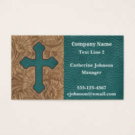 Western Cross und Imitat Leather Print Business Ca