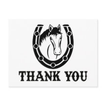 Western Danke, dass Ihr Pferd Horseshoe Wedding Bl