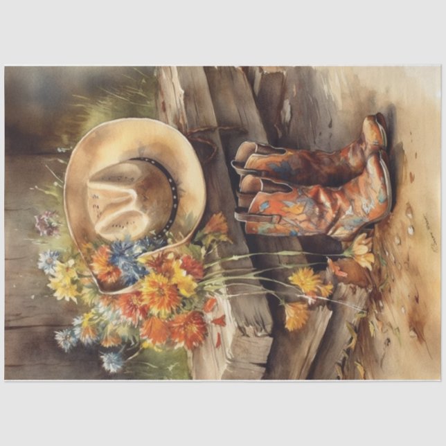 Western Days Seidenpapier (Vorderseite)