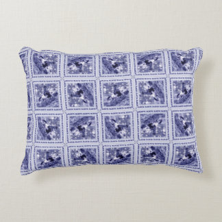 Western Denim Blue Delft Tile Dekokissen