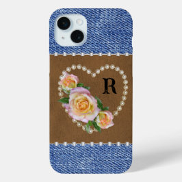 Western Denim, Leder, Perlen und Rose Case-Mate iPhone Hülle